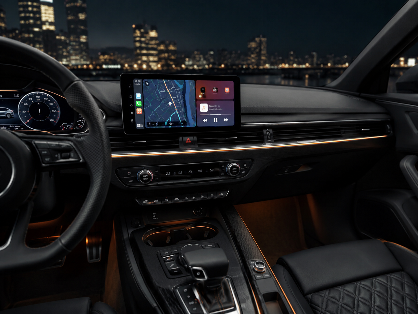 Установка мультимедиа Audi