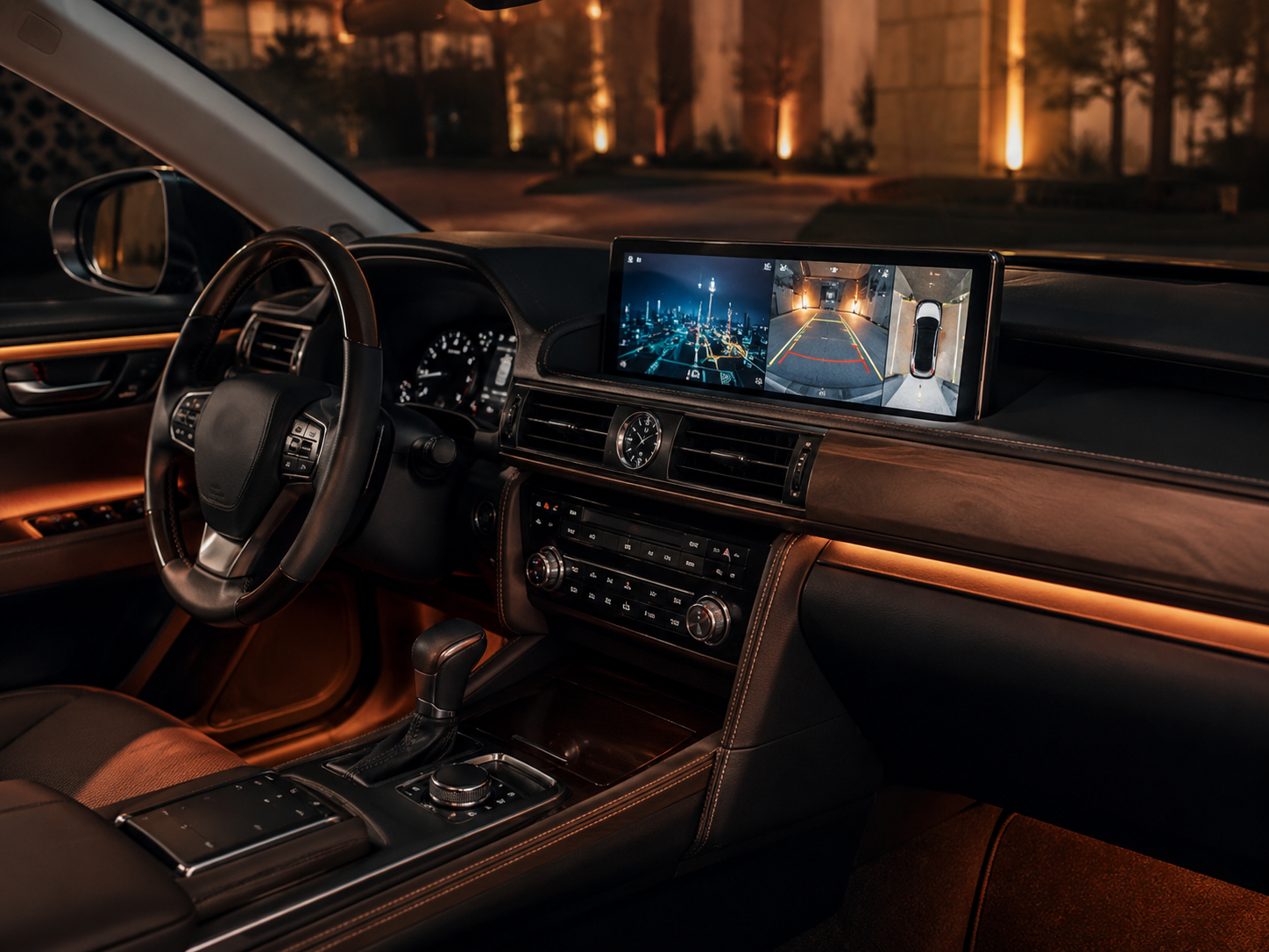 Установка мультимедиа Lexus